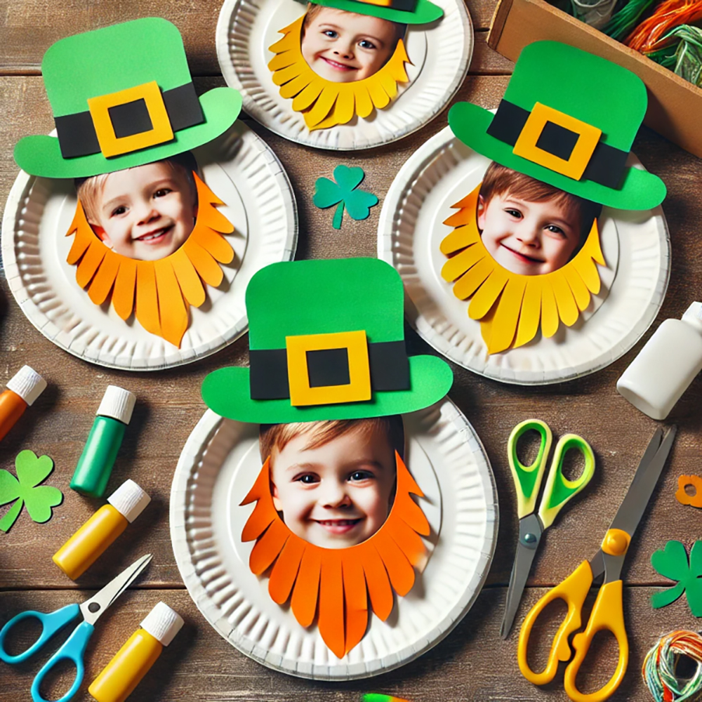 St.Patrick's day craft ideas leprechaun paper plate