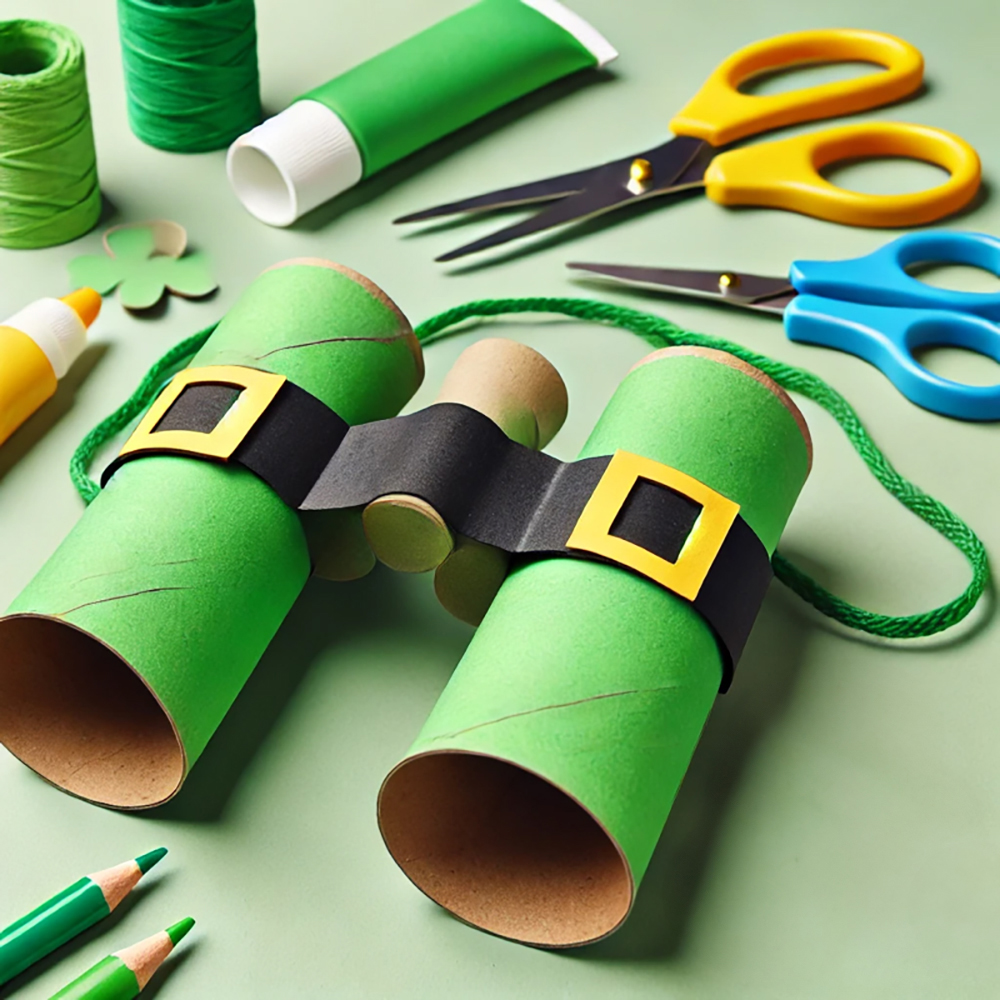 St.Patrick's day craft ideas toilet paper tubes