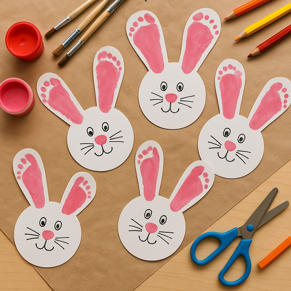 Easter-craft-ideas-bunny-footprint-paper