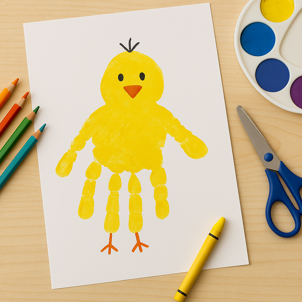 Easter-craft-ideas-chicken-handprint