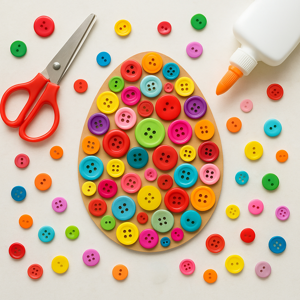 Easter-craft-ideas-eggs-paper-button