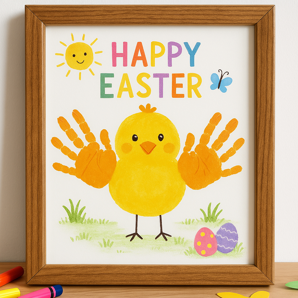 Easter-craft-ideas-handprint-chicken