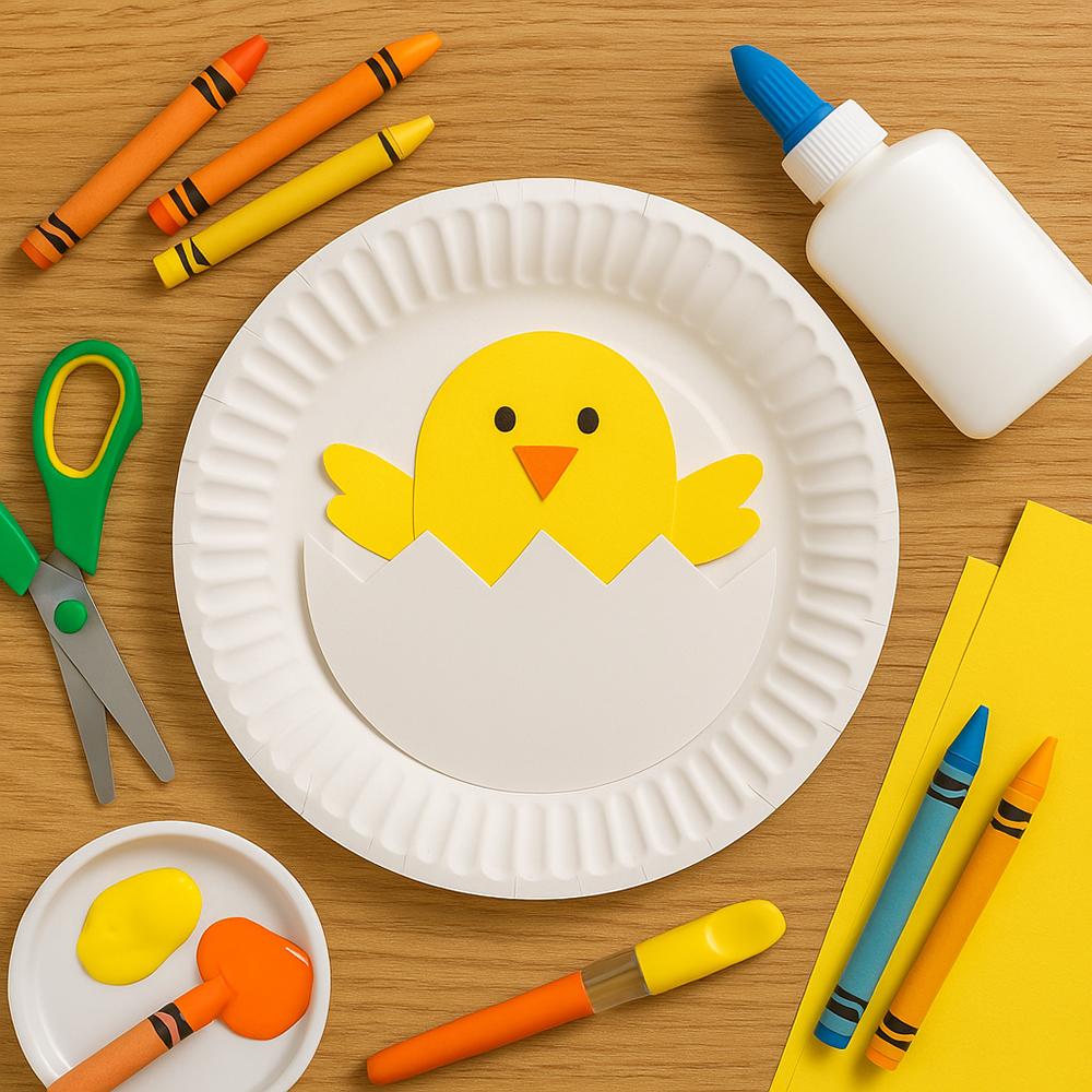 Easter-craft-ideas-paper-plate-chicken