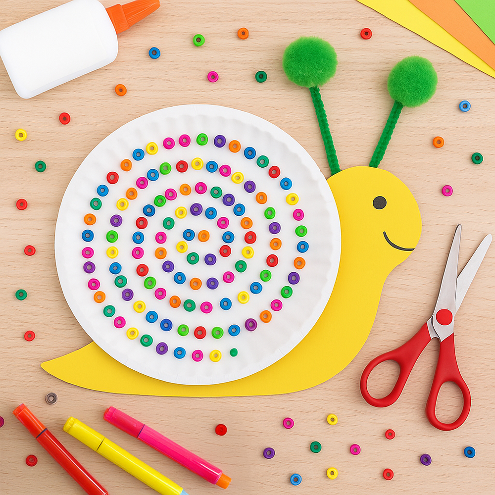 Easter-craft-ideas-snail-beads-paper