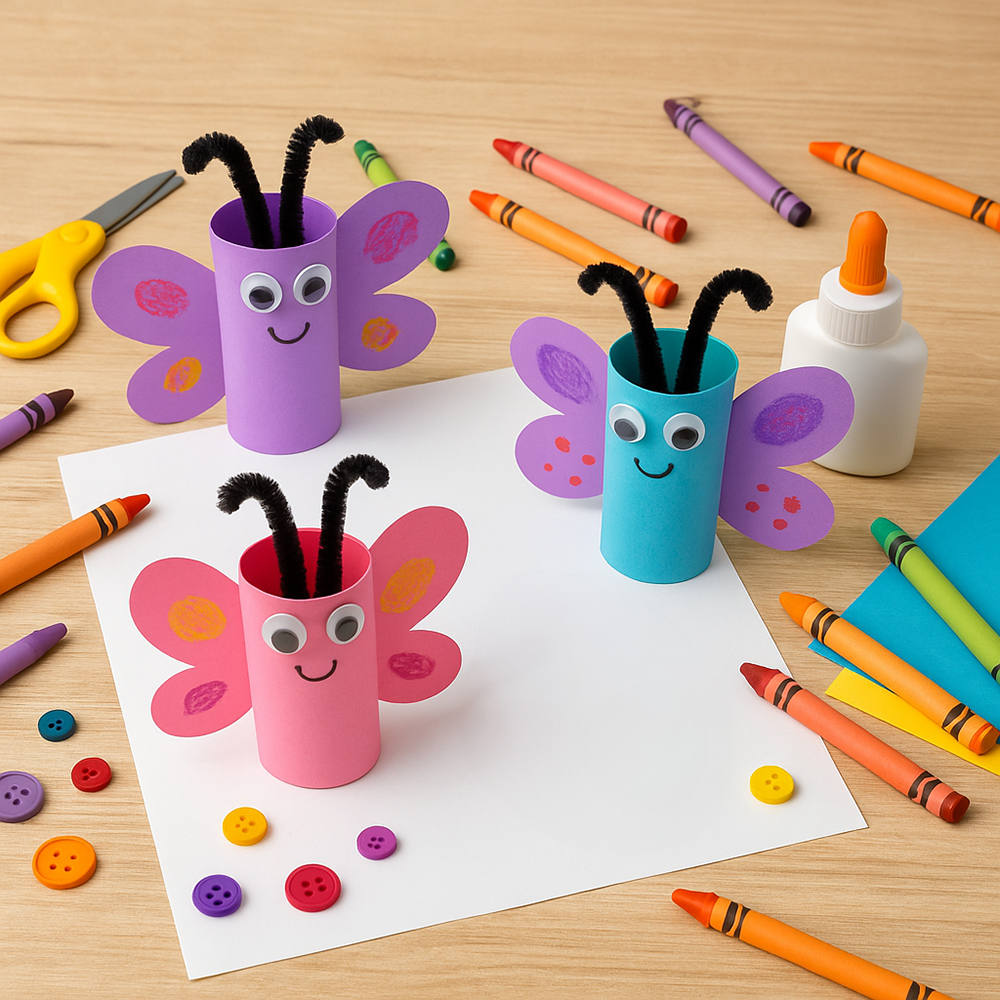 Easter-craft-ideas-toilette-paper-tube-butterfly