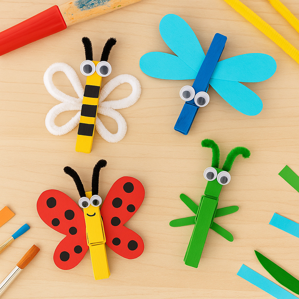 Spring-craft-ideas-insects-pegs
