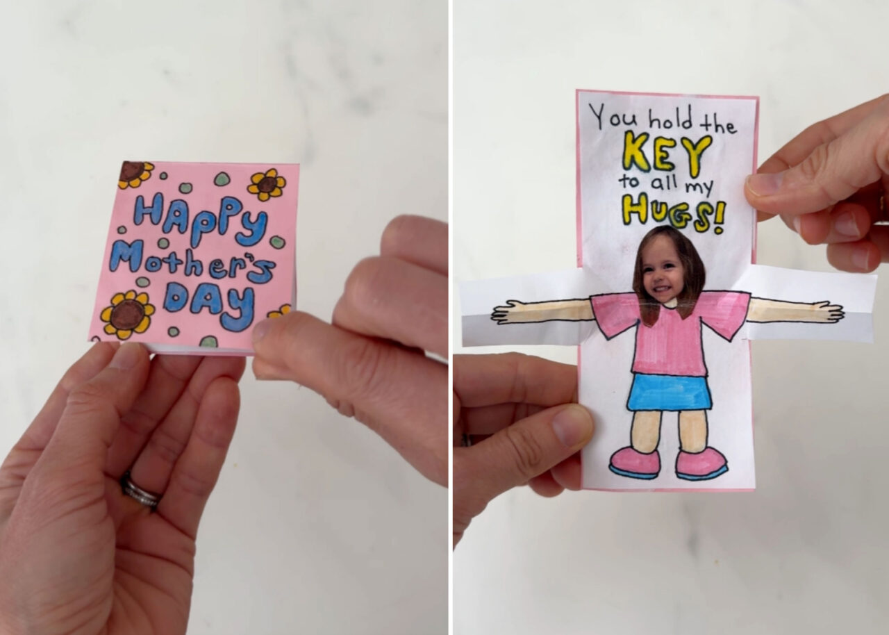 Hug Card Tutorial How to Make a Pop-Up Hug Card for Mother’s Day (With Free Printable ...