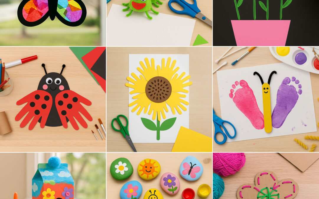 50+ Easy Spring Crafts for Kids to Make in 2025