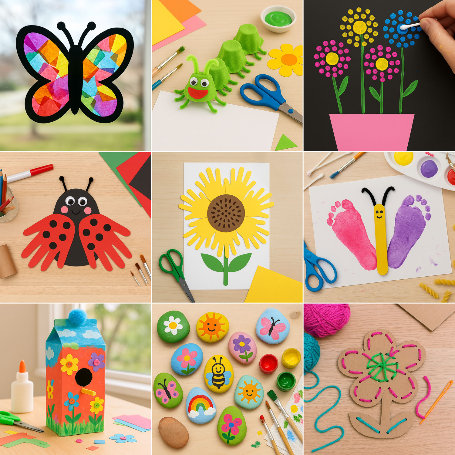 50+ Easy Spring Crafts for Kids to Make in 2025