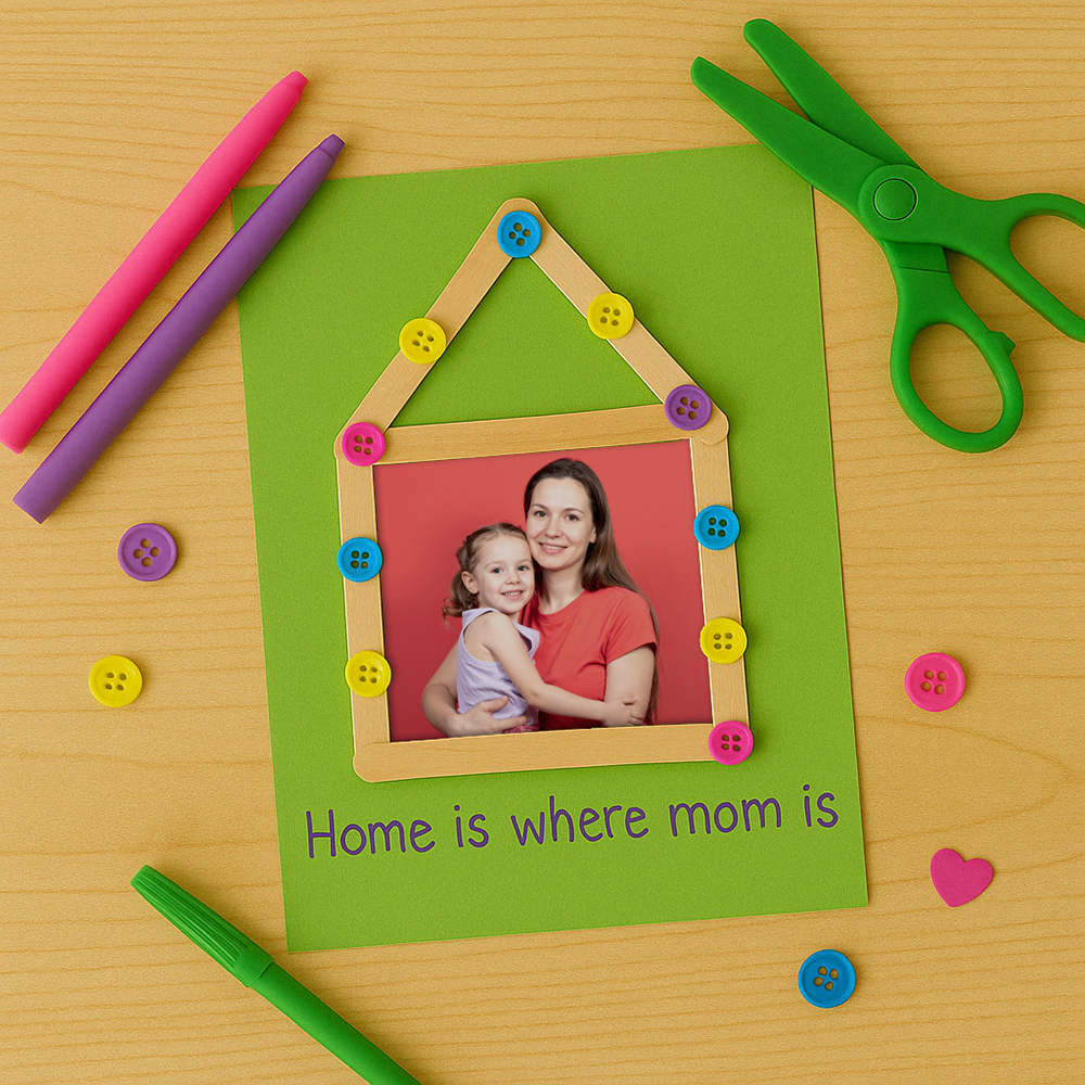 mothers-day-craft-ideas-popsicle-sticks-frame-house