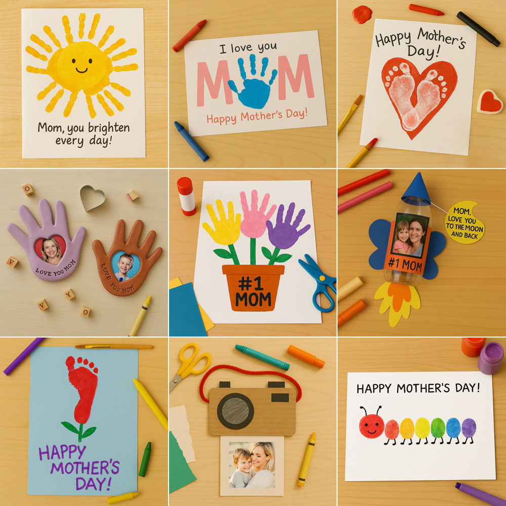 Mother’s Day Crafts for Kids – Cards, Keepsakes & More