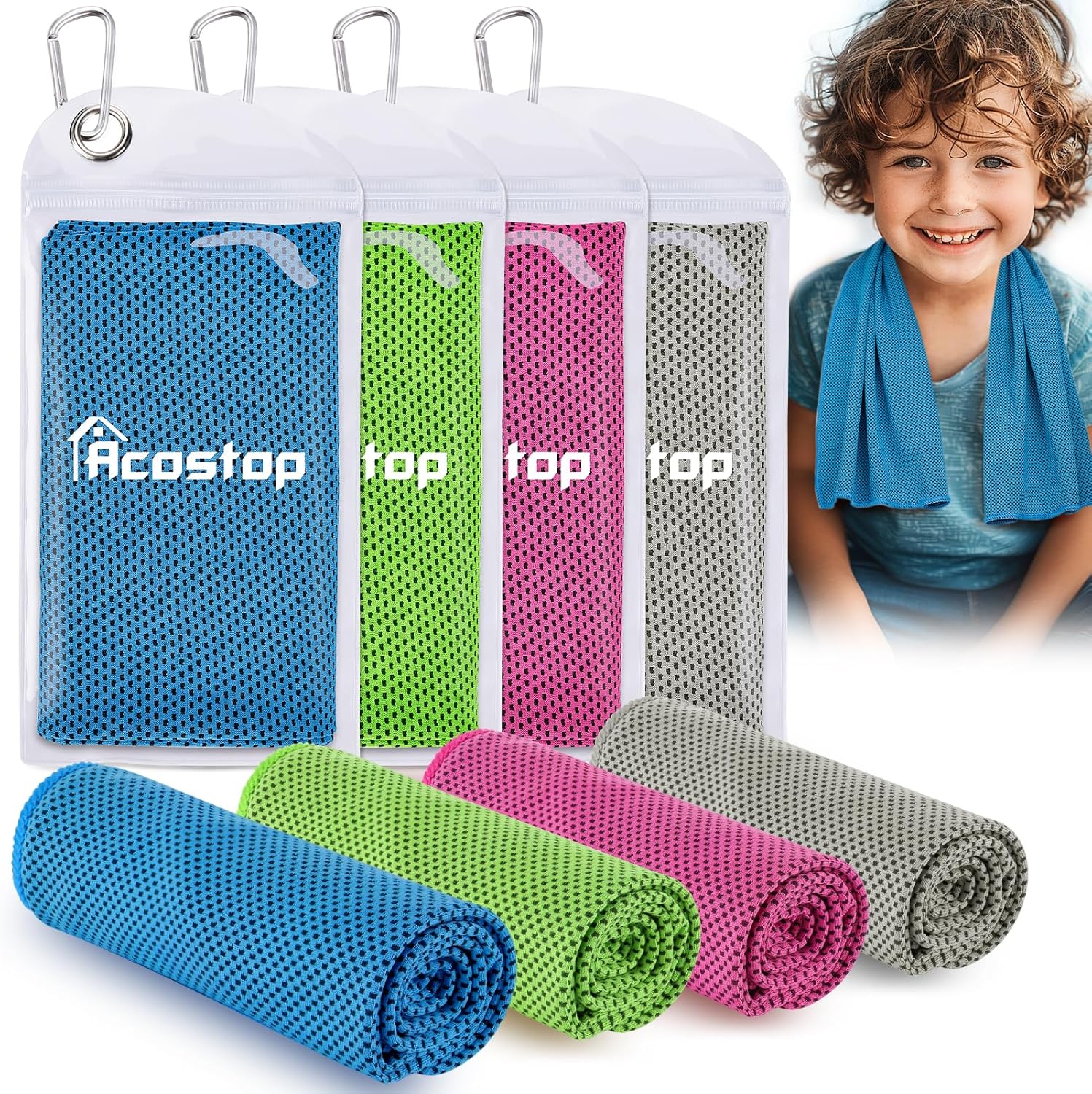Mini cooling towels for kids