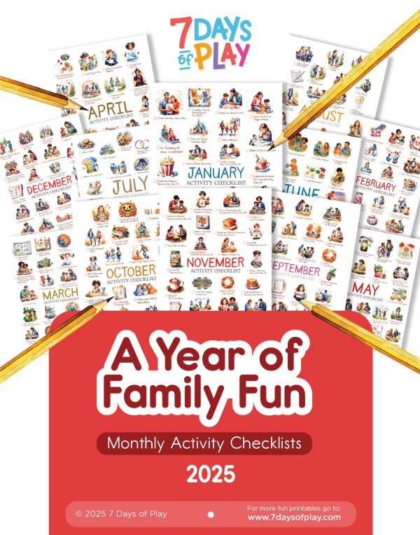 A Year of Family Fun: Monthly Activity Checklists 2025 - Printable