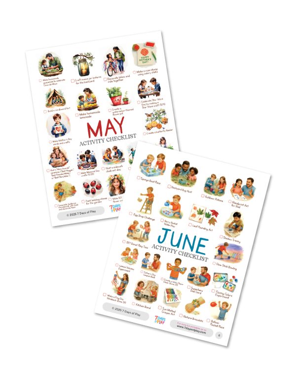 A Year of Family Fun: Monthly Activity Checklists 2025 - Printable