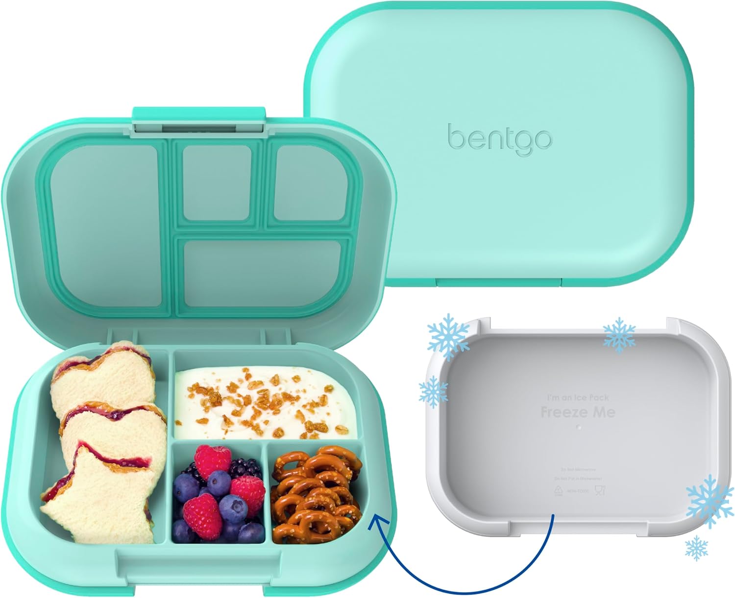 bentgo lunchbox with built in cooler ice pack