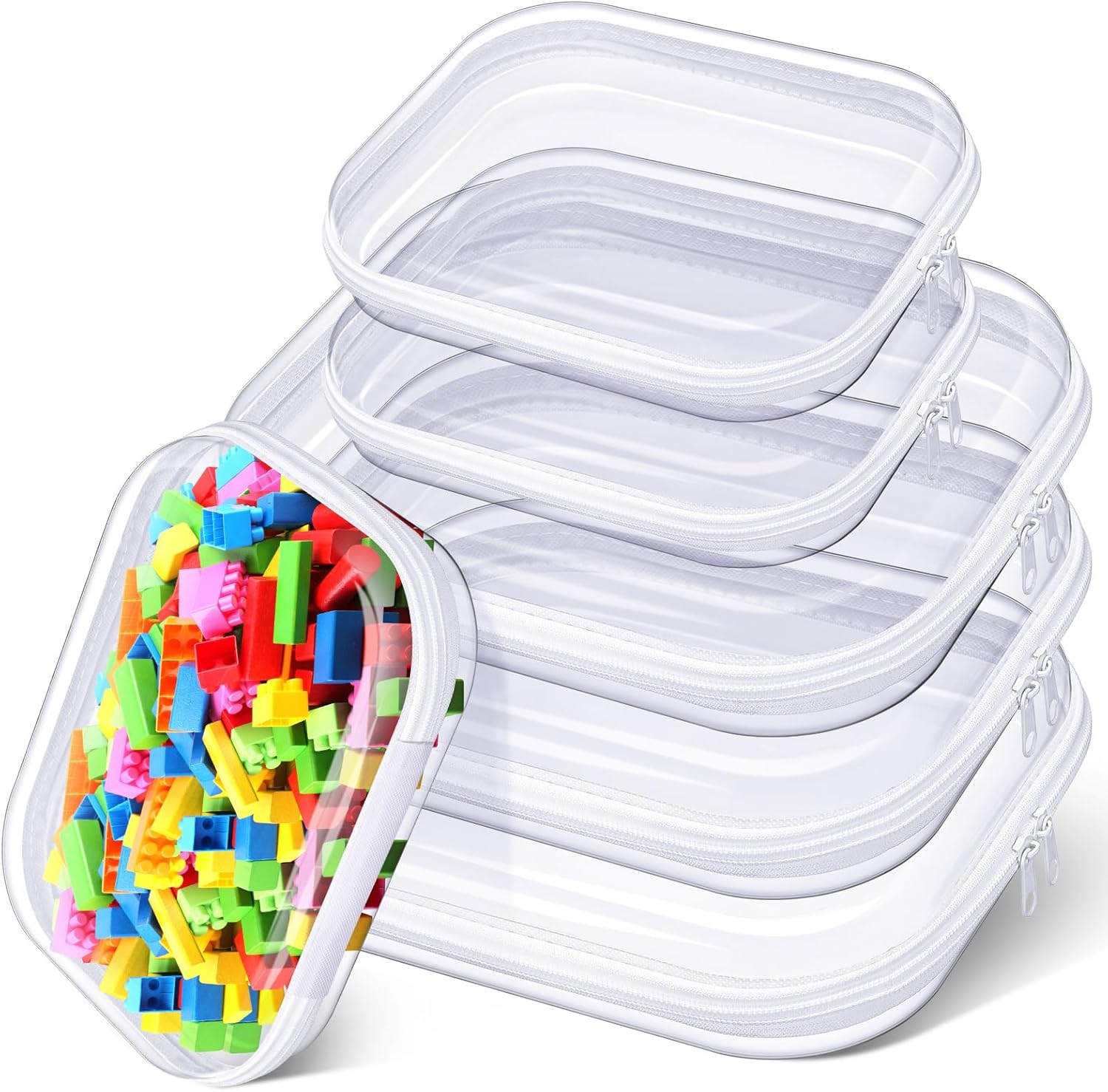 zippered containers hard shelled