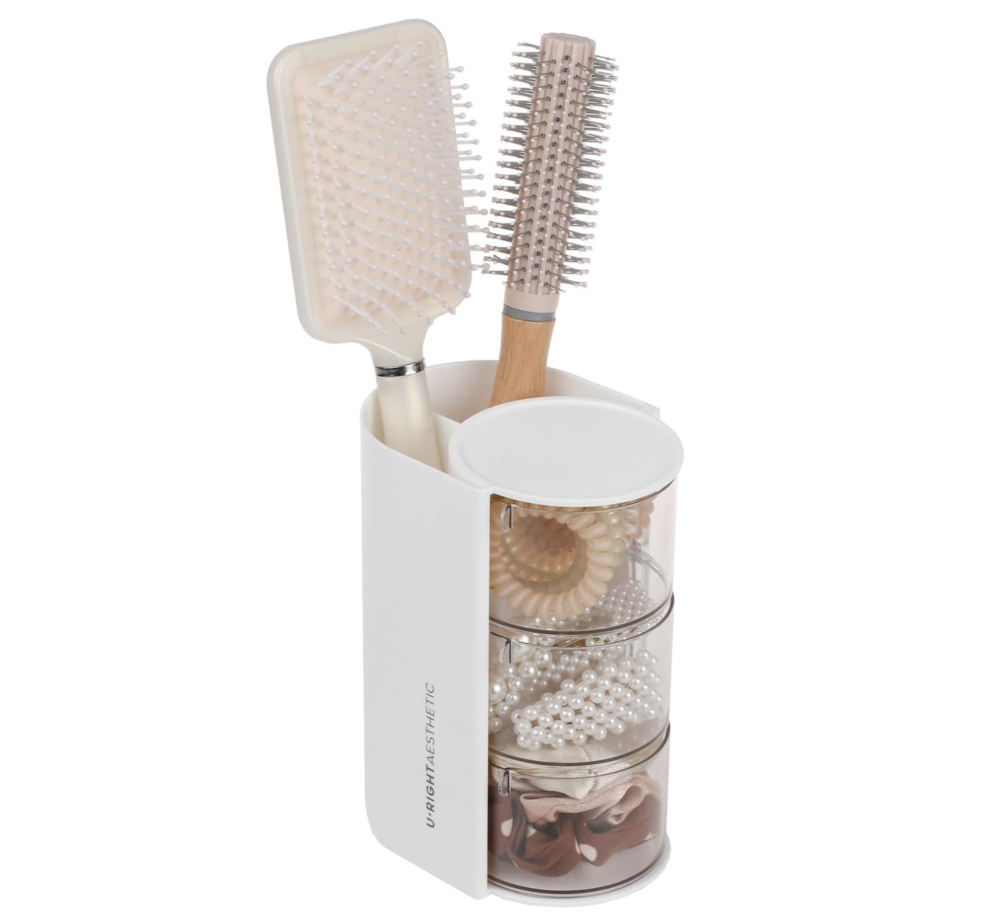 hair brush hair band organizer