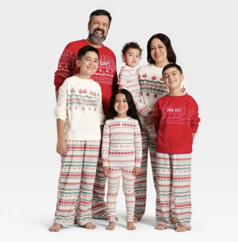 matching-family-holiday-pajamas matching family holiday pajama sets