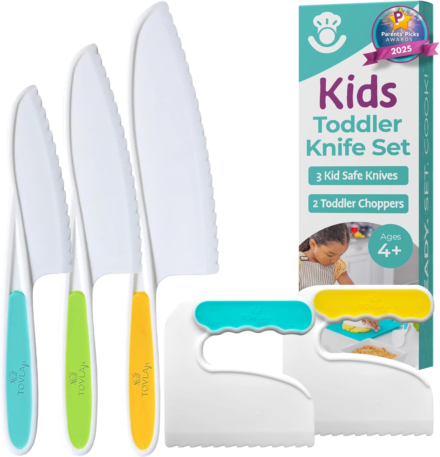 Best Kid-Safe Knife Set for Meal Prep Kid-safe knife set for toddlers and kids helping with meal prep in the kitchen