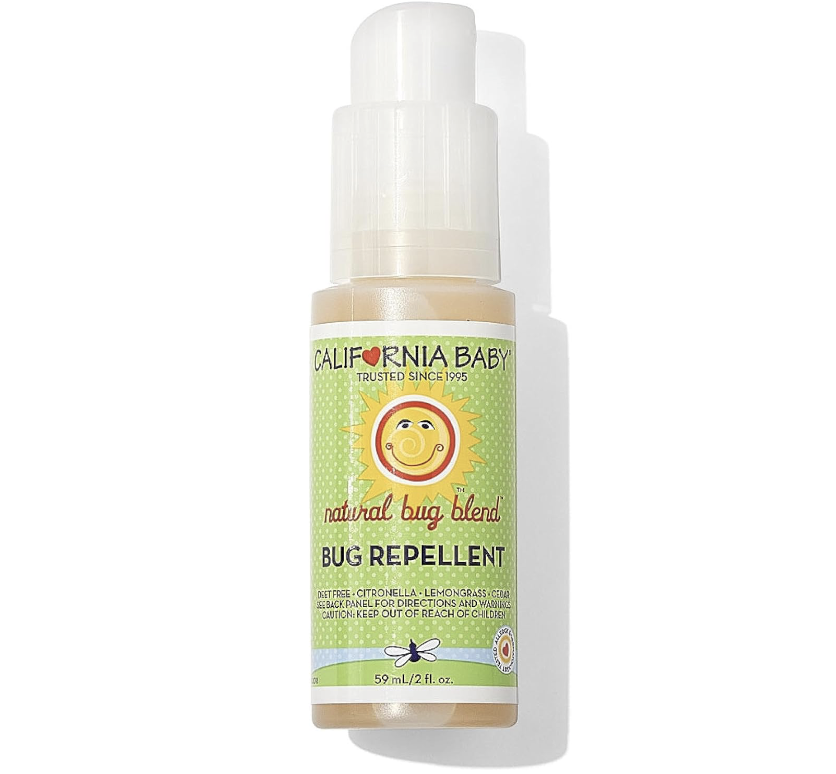 California Baby Natural Bug Repellent Spray California Baby natural bug blend bug repellent spray bottle for kids travel and outdoor use